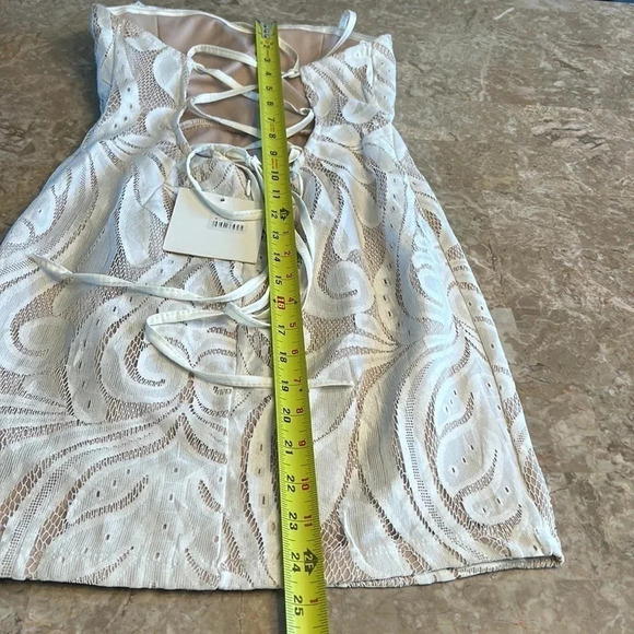 Anthropologie White Strapless Dress - Picture 5 of 16